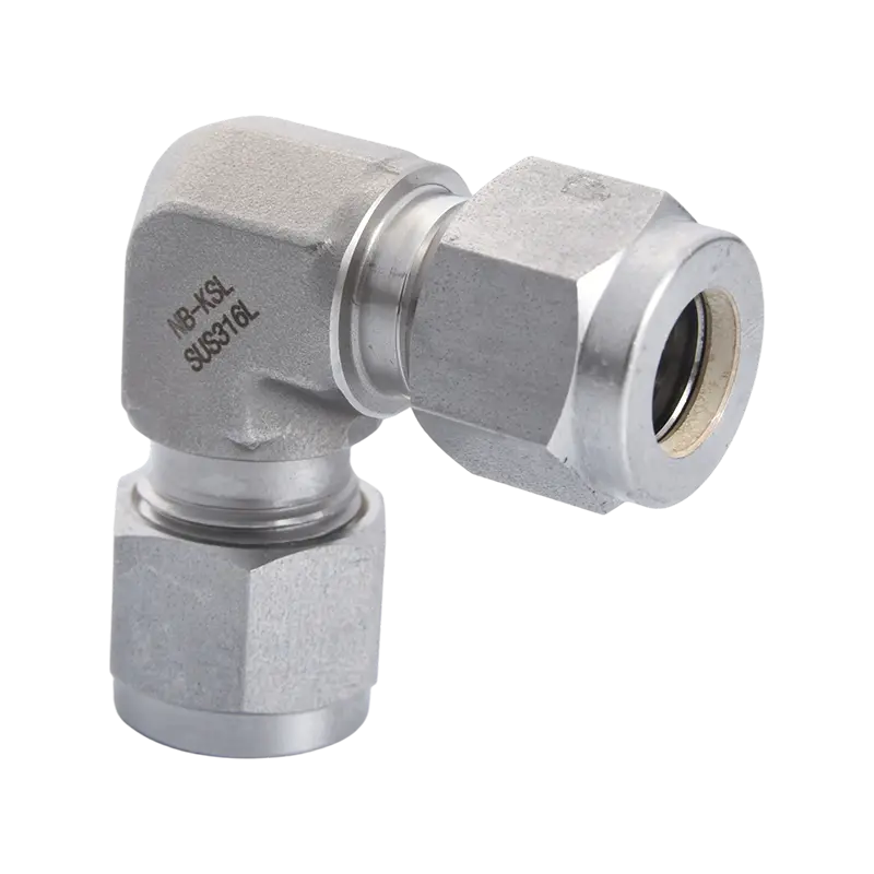 Cotovelo de compressão em aço inoxidável 316L