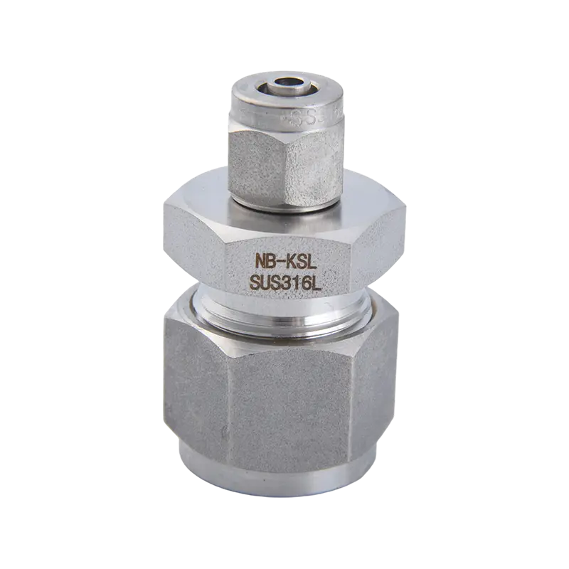 Conector reto do redutor de compressão de aço inoxidável 316L