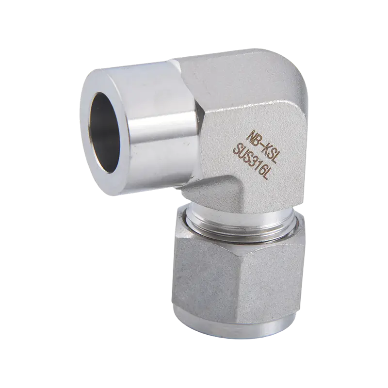 Tipo de encaixe de compressão de aço inoxidável 316L cotovelo de soldagem de soquete de tubo de TUBO