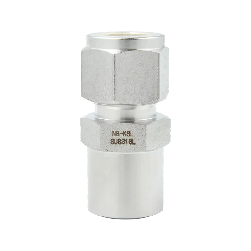 Encaixe de compressão de aço inoxidável 316L para junta de solda de topo de tubo TUBO