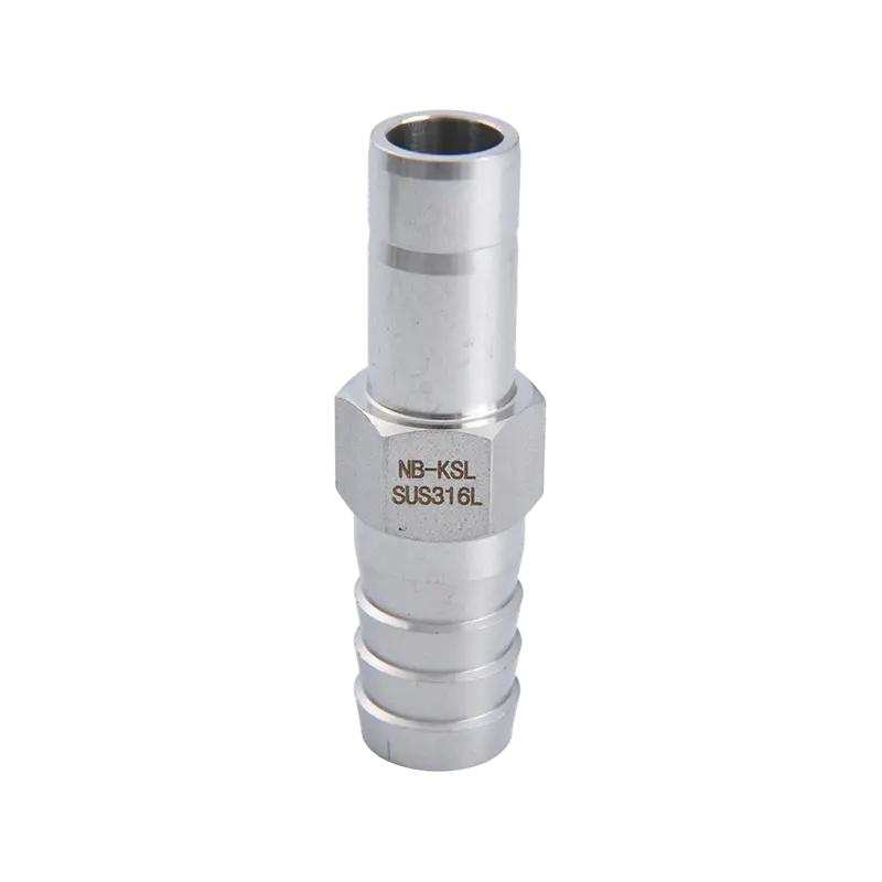 Conector de pagode de tubo reto de aço inoxidável 316L