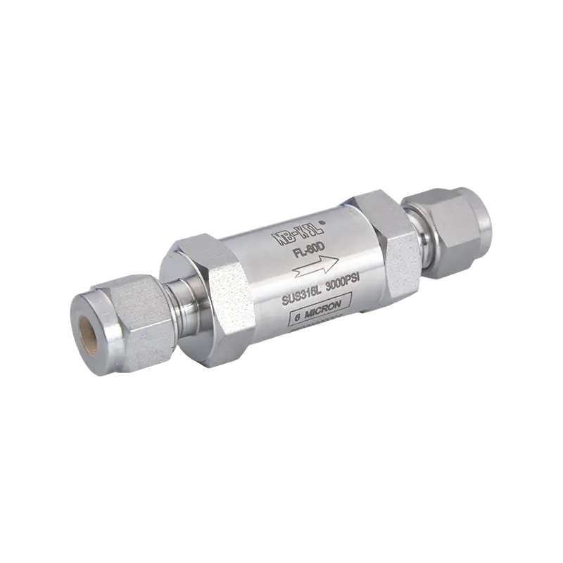 Filtros de gás diretos em aço inoxidável 316L