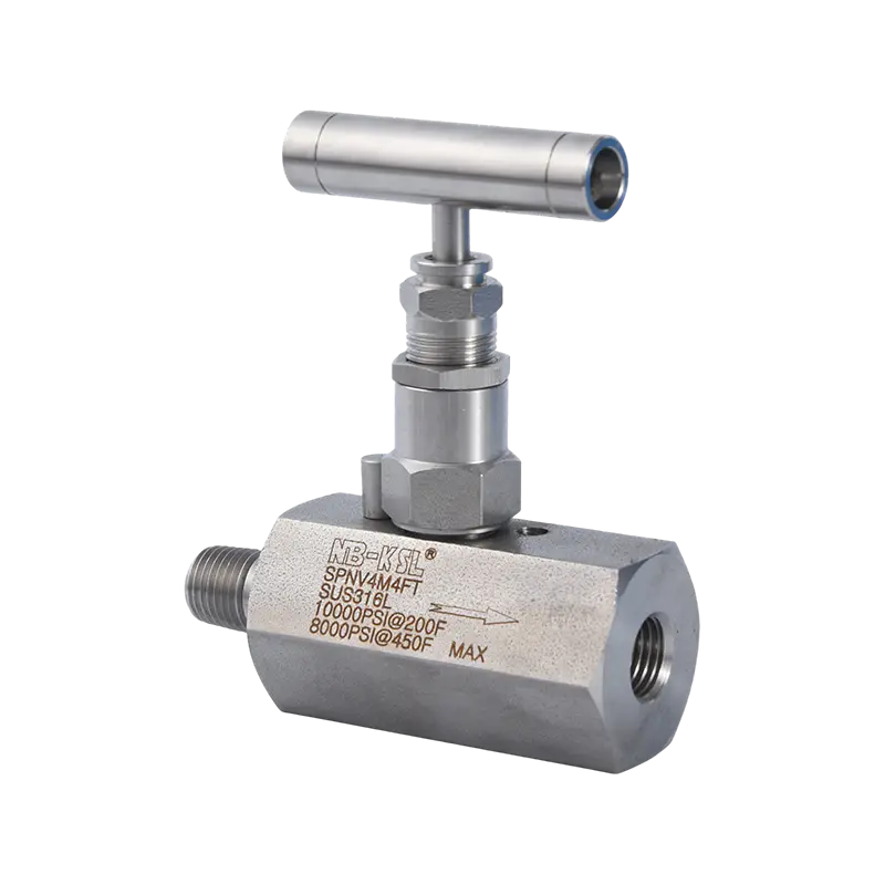 Válvula agulha de alta pressão tipo PNV de aço inoxidável 316L